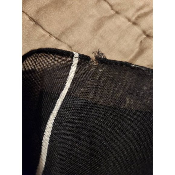 Vintage Seagull Black and Beige Scarf Animal Neck Scarf - Picture 4 of 5